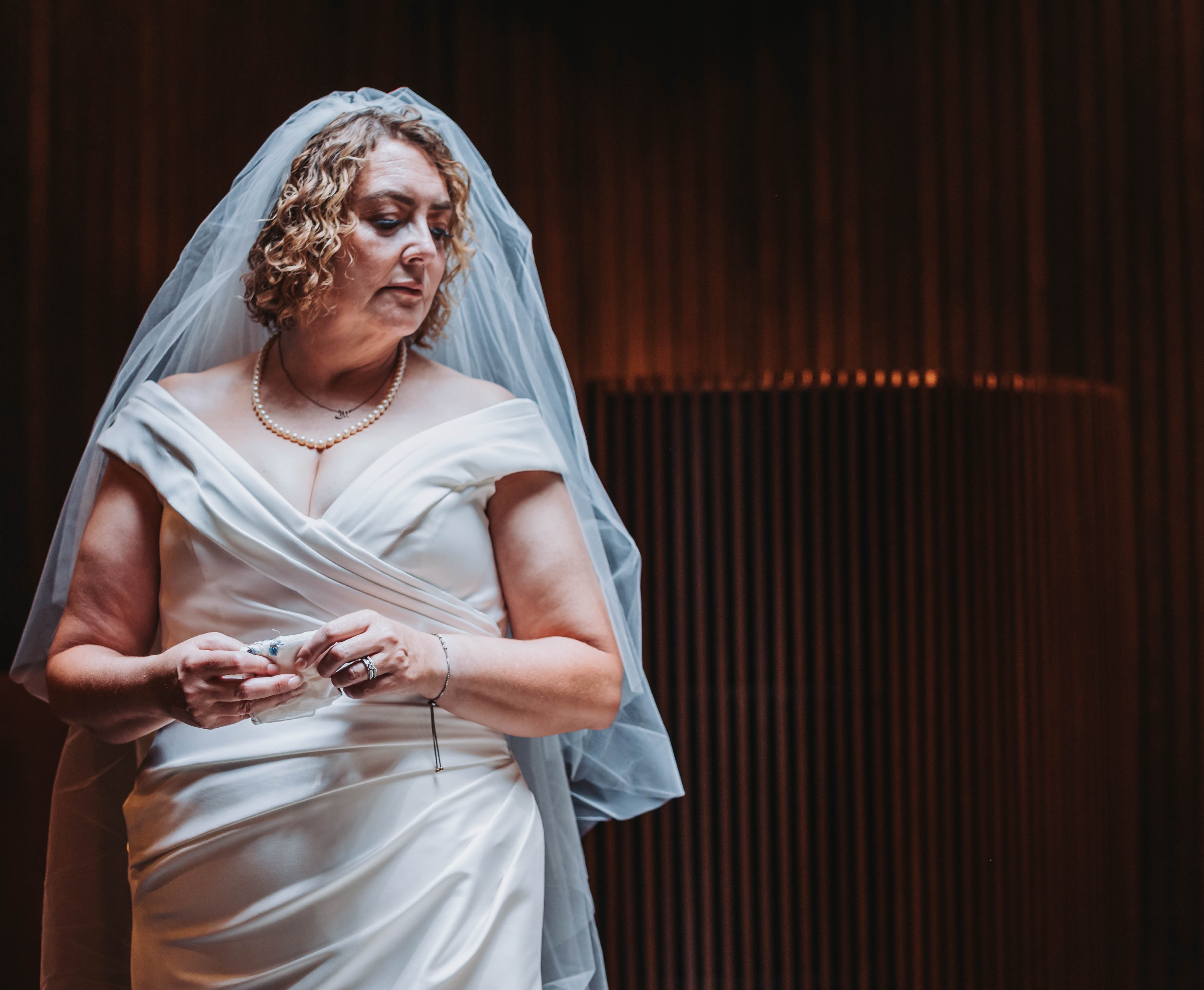 Wedding portrait with cinematic tone